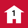 Icon of house with number 1