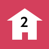 Icon of house with number 2