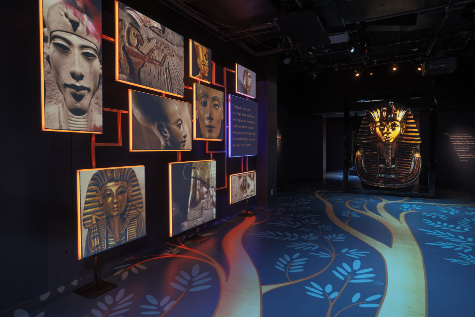 King Tut immersive experience exhibit at NG HQ in Washington DC.